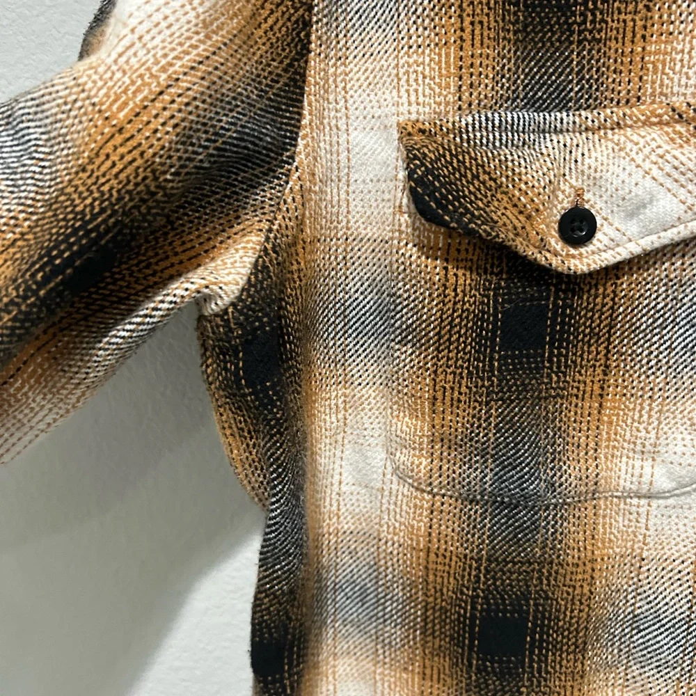 American Eagle Outfitters Plaid Shirt - Brown and Black - Picture 4 of 8